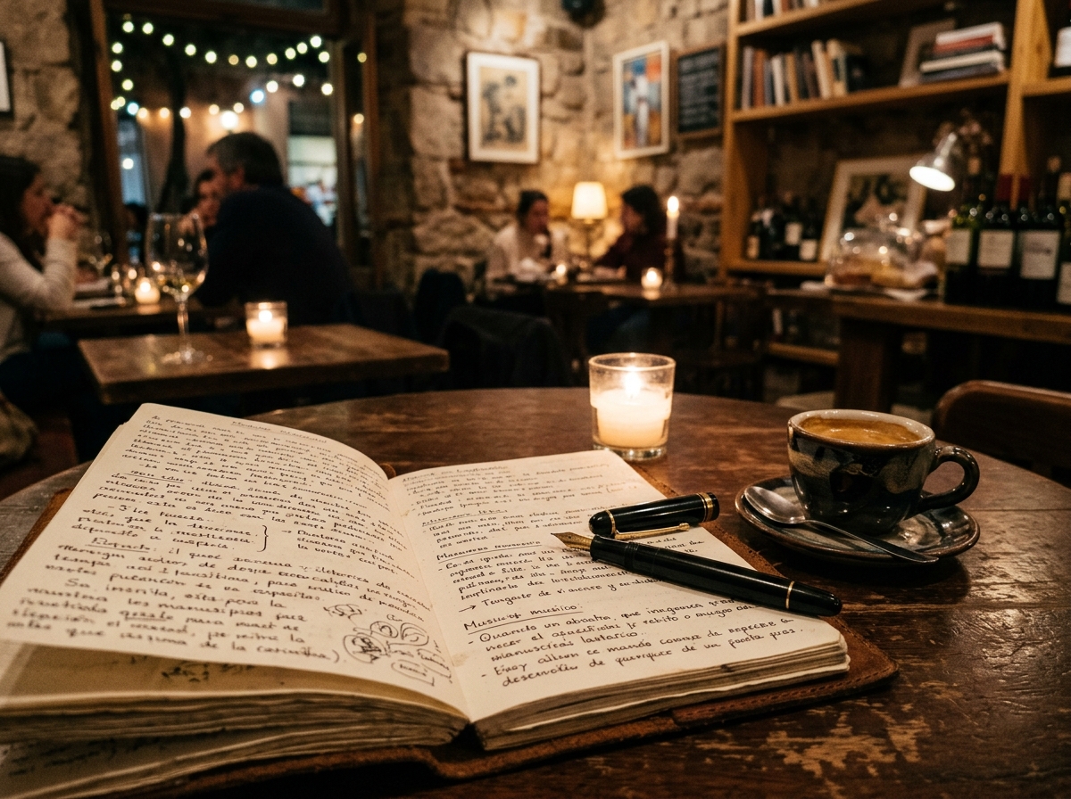 Kaffee & Manuskript in Lastarria